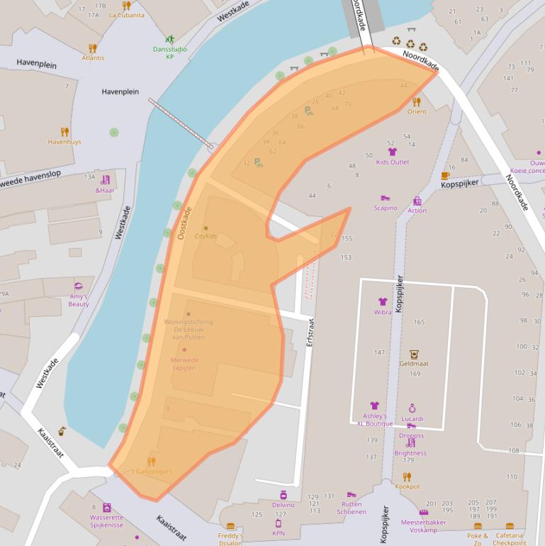 Kaart van postcodegebied 3201AM.