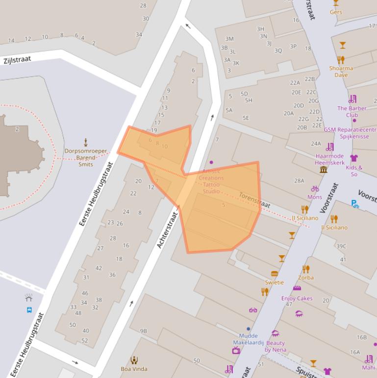 Kaart van postcodegebied 3201AT.