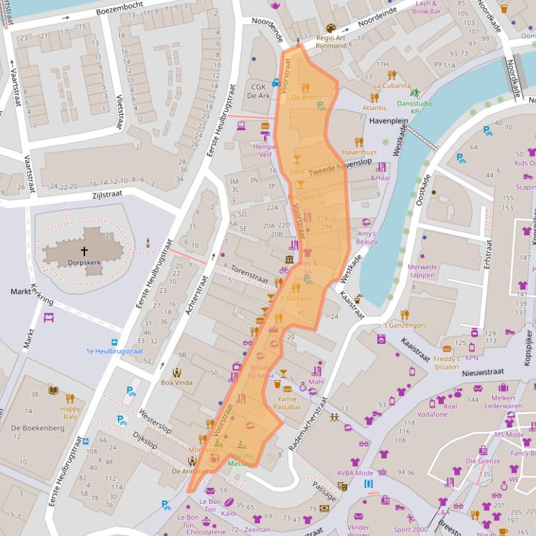Kaart van postcodegebied 3201BA.