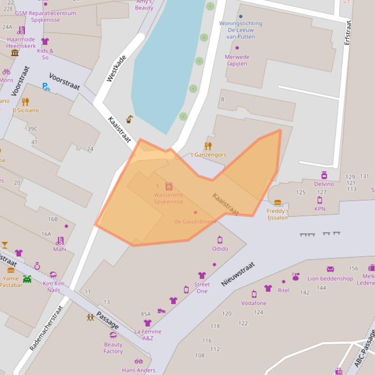 Kaart van postcodegebied 3201BL.