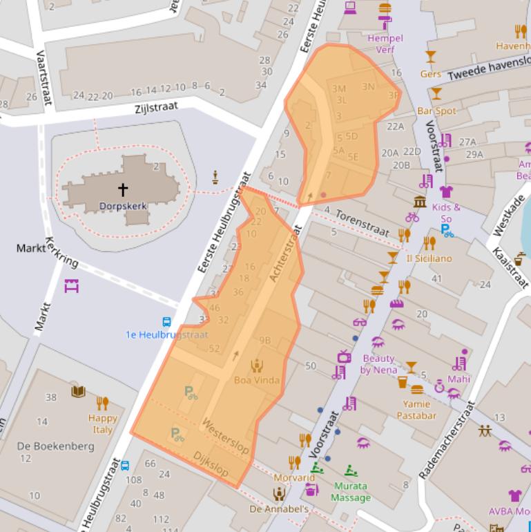 Kaart van postcodegebied 3201BM.