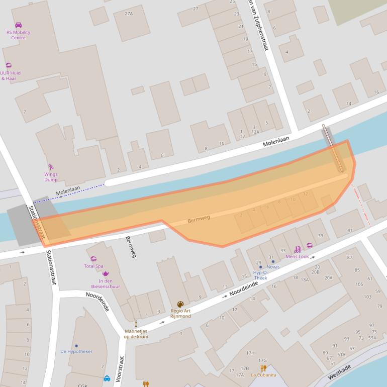 Kaart van postcodegebied 3201BN.