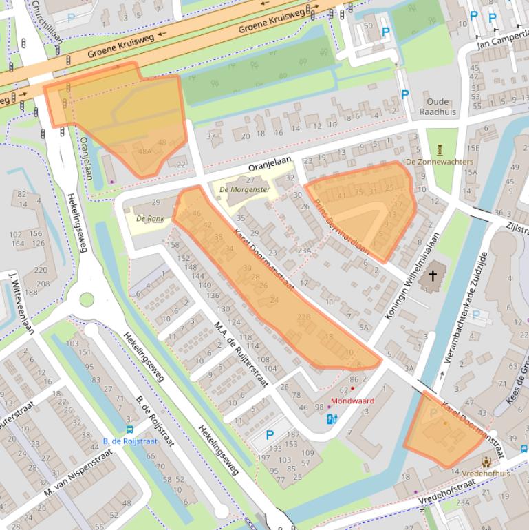 Kaart van postcodegebied 3201CG.