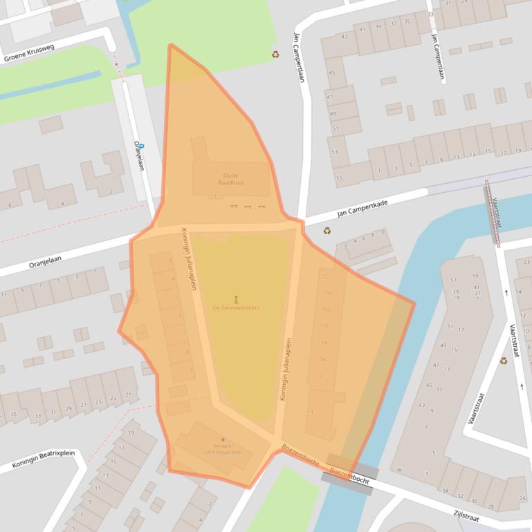 Kaart van postcodegebied 3201CH.