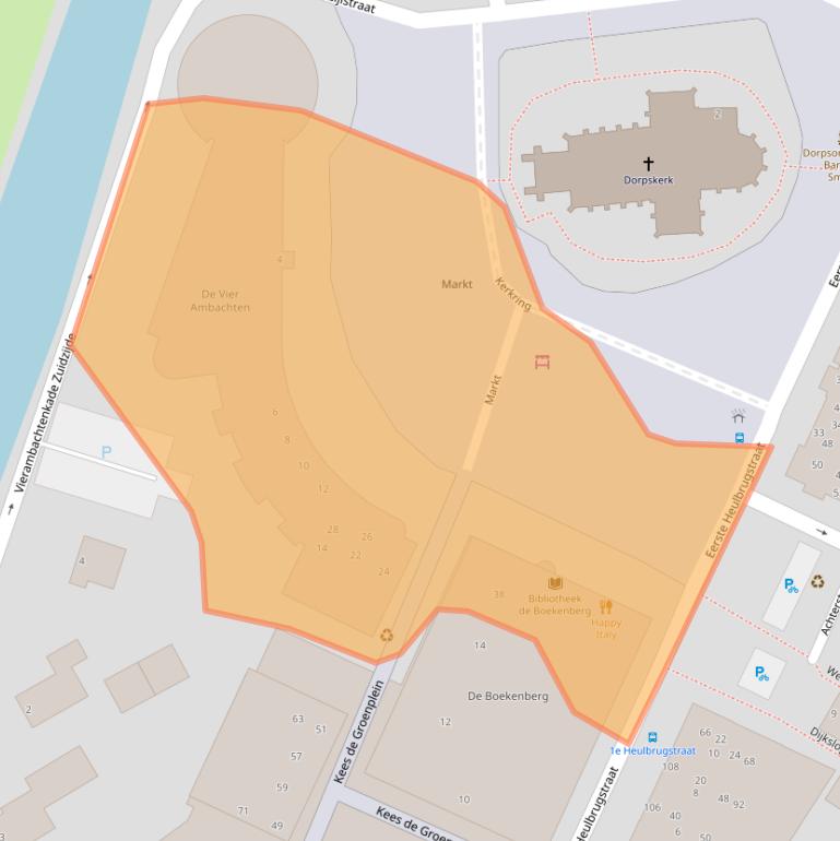 Kaart van postcodegebied 3201CZ.