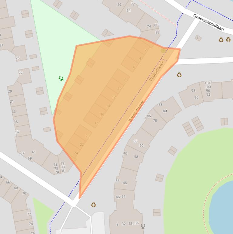 Kaart van postcodegebied 3201GB.