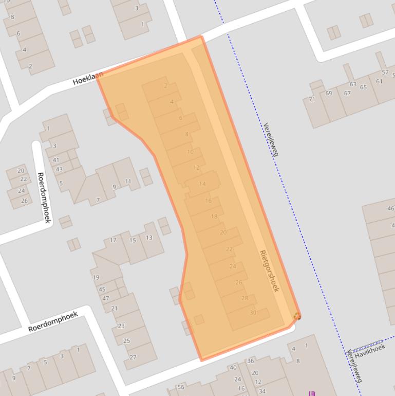 Kaart van postcodegebied 3201HL.