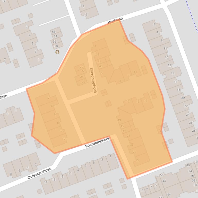 Kaart van postcodegebied 3201HM.