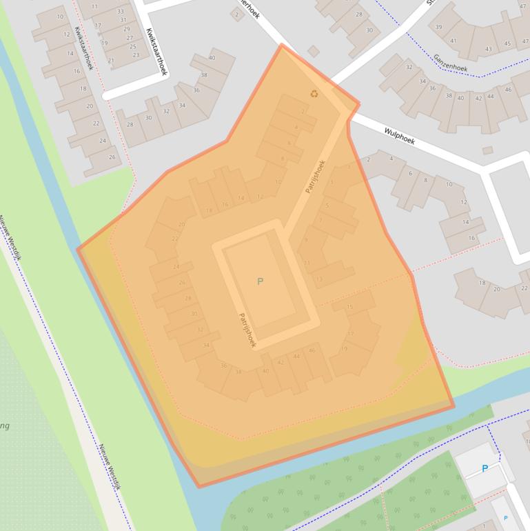 Kaart van postcodegebied 3201JK.