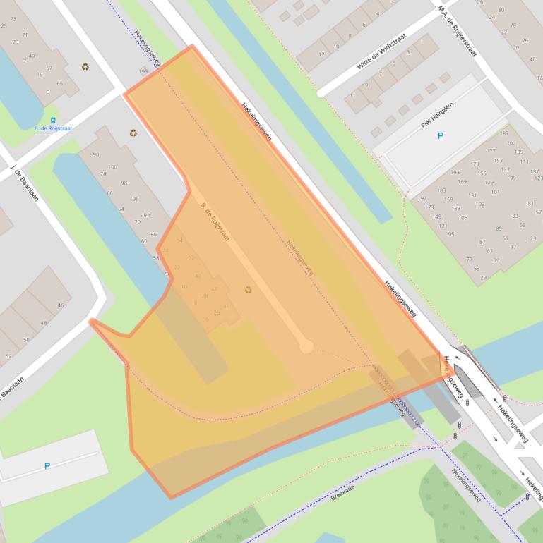 Kaart van postcodegebied 3201KM.
