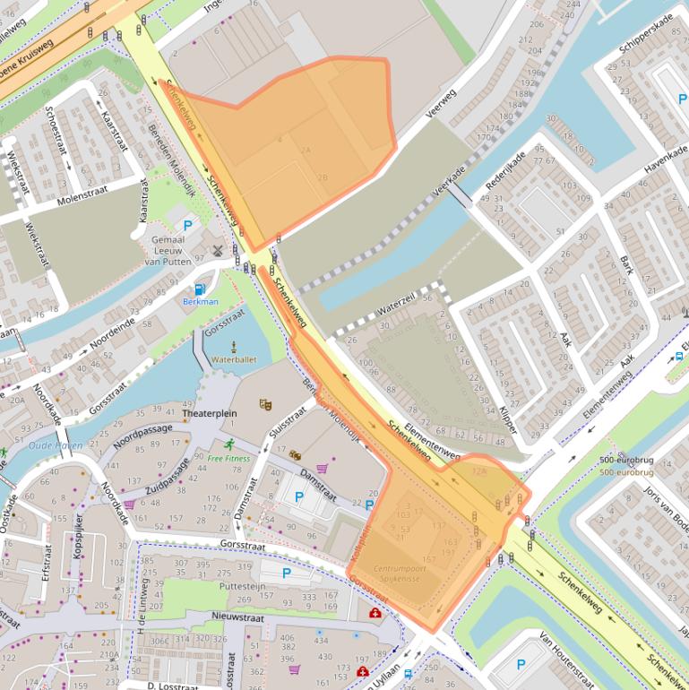 Kaart van postcodegebied 3201LL.