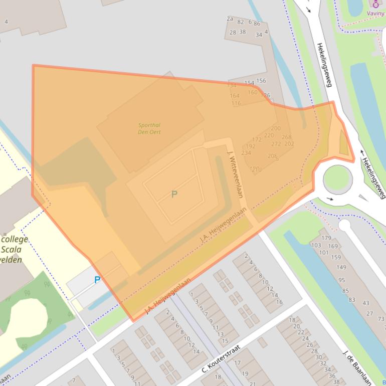 Kaart van postcodegebied 3201LX.