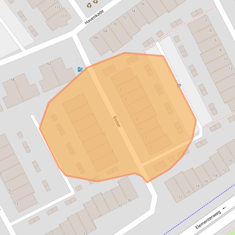 Kaart van postcodegebied 3201MT.