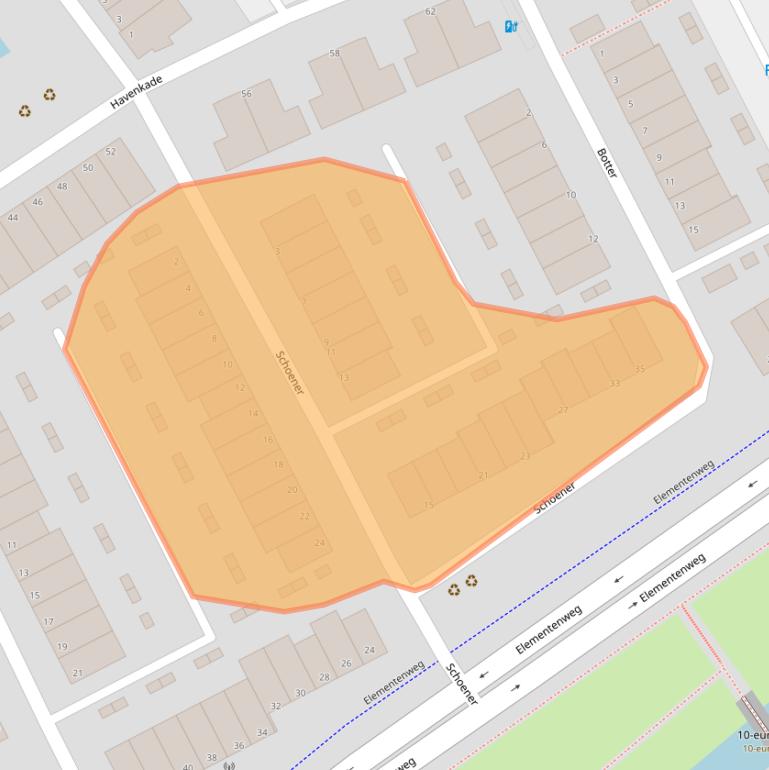 Kaart van postcodegebied 3201MV.