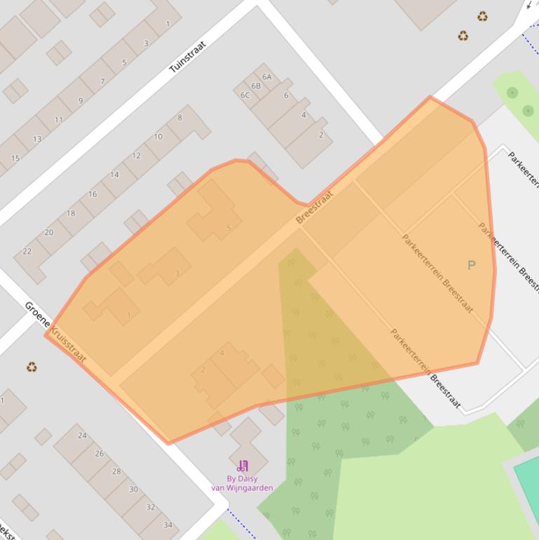 Kaart van postcodegebied 3201VA.