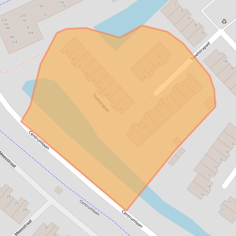 Kaart van postcodegebied 3201WL.