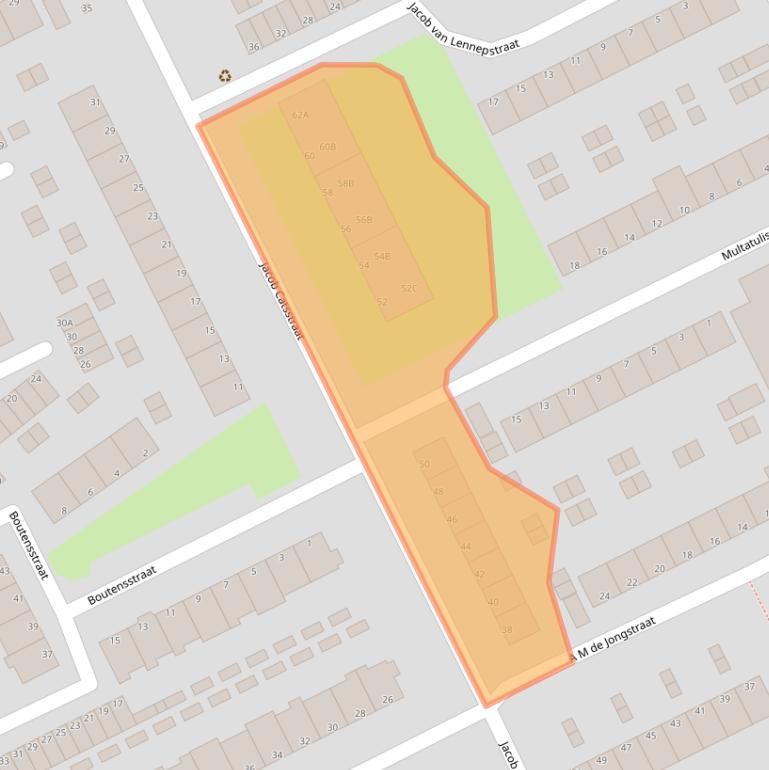 Kaart van postcodegebied 3202AL.