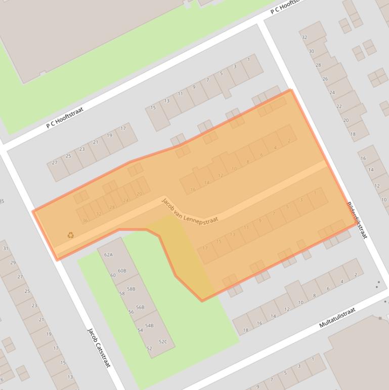 Kaart van postcodegebied 3202AN.
