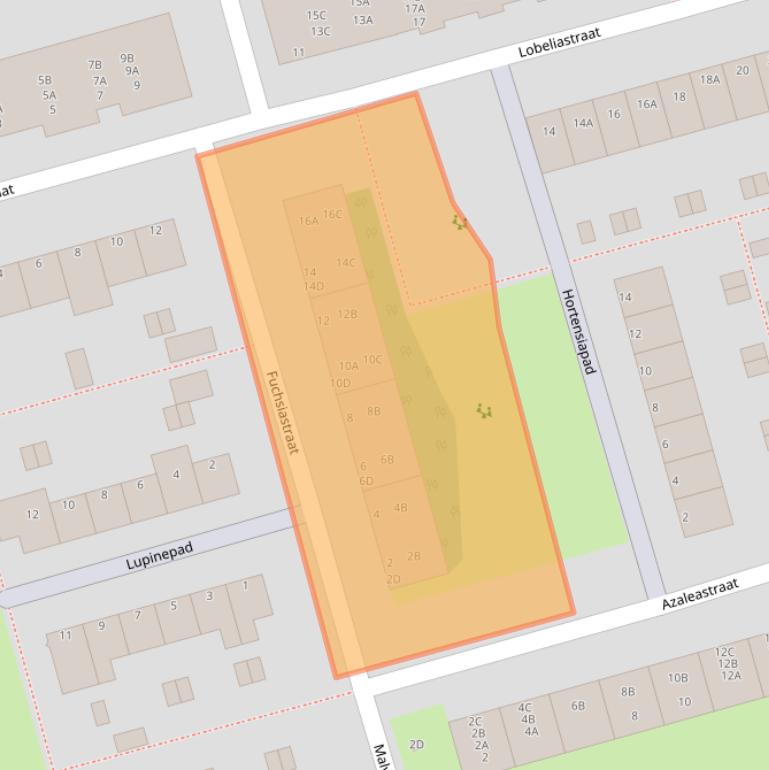 Kaart van postcodegebied 3202BH.