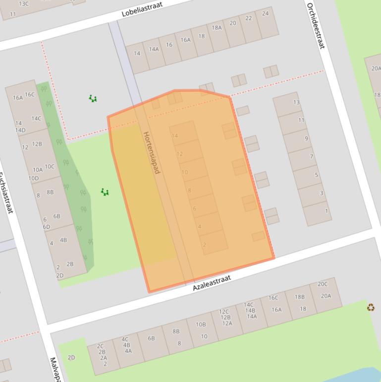 Kaart van postcodegebied 3202BK.
