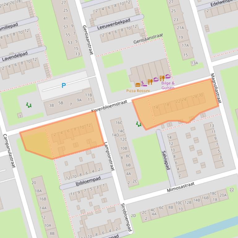 Kaart van postcodegebied 3202BN.