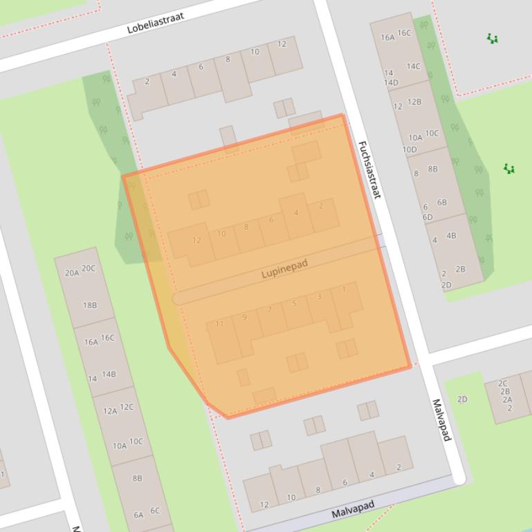 Kaart van postcodegebied 3202BT.