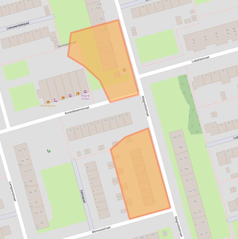 Kaart van postcodegebied 3202BV.