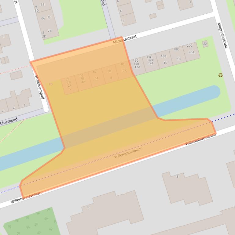 Kaart van postcodegebied 3202CB.