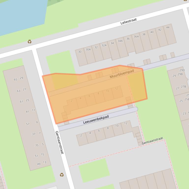 Kaart van postcodegebied 3202CD.