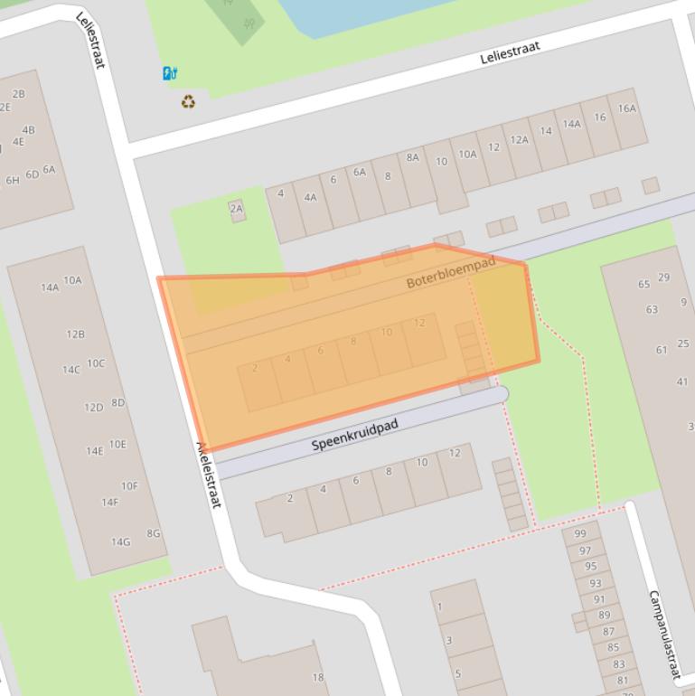 Kaart van postcodegebied 3202GJ.