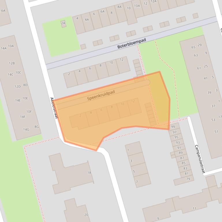 Kaart van postcodegebied 3202GK.