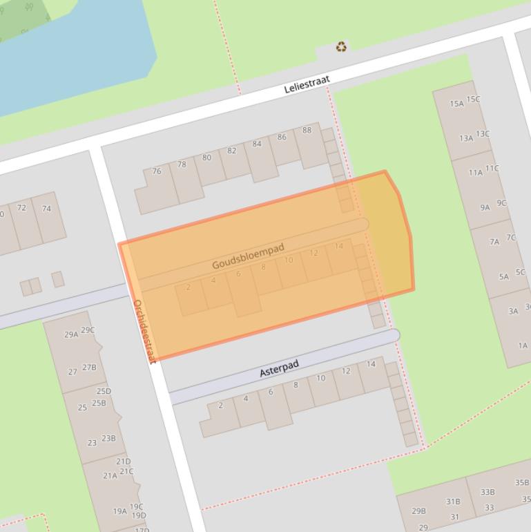 Kaart van postcodegebied 3202HD.