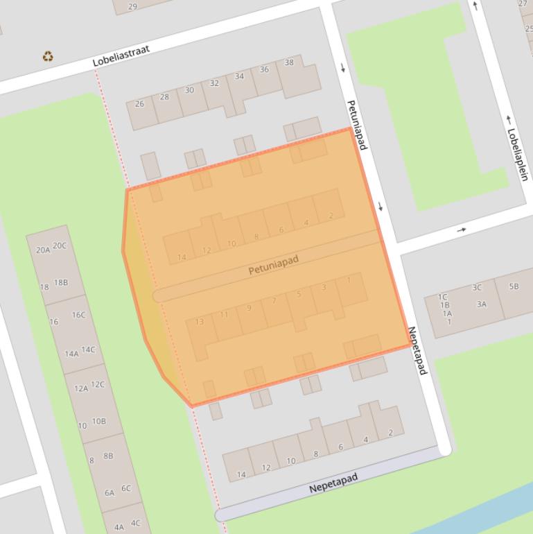 Kaart van postcodegebied 3202HX.