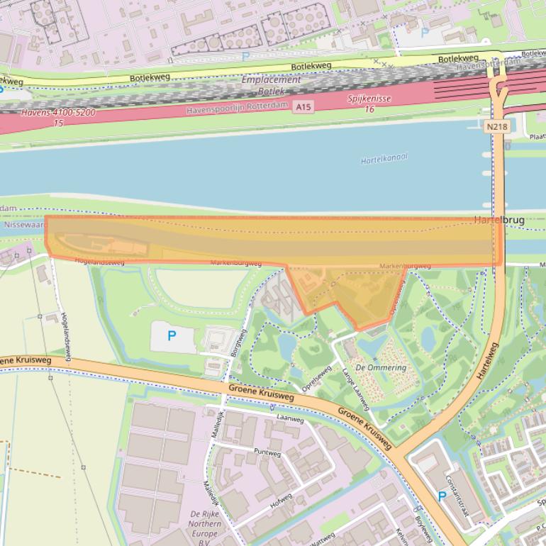 Kaart van postcodegebied 3202LH.