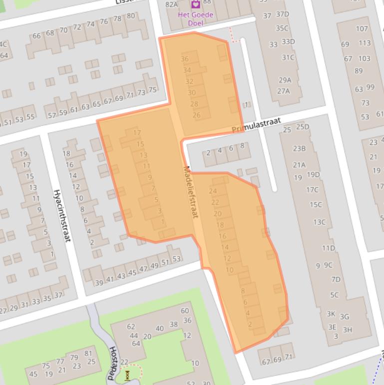 Kaart van postcodegebied 3202RM.