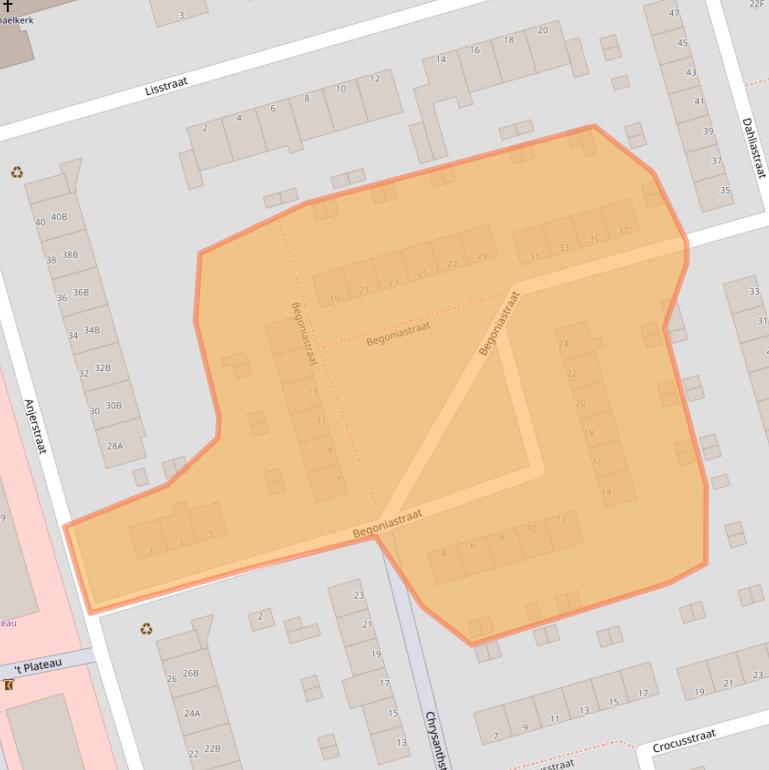 Kaart van postcodegebied 3202SB.