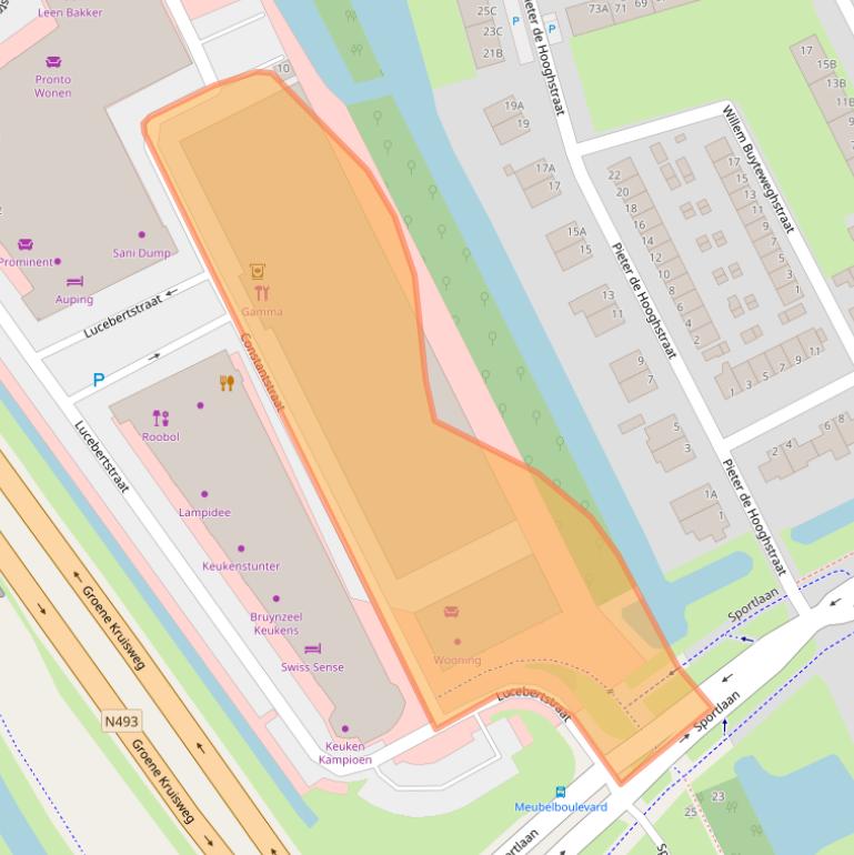 Kaart van postcodegebied 3202SV.