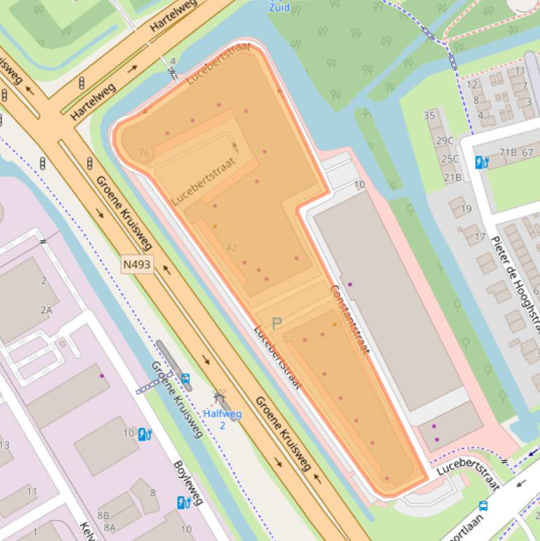 Kaart van postcodegebied 3202SW.