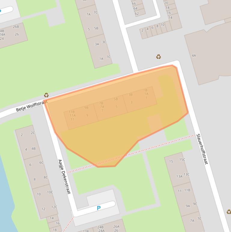 Kaart van postcodegebied 3202VD.