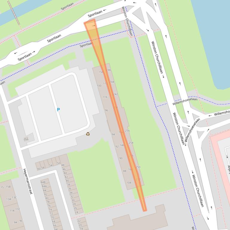 Kaart van postcodegebied 3202VK.