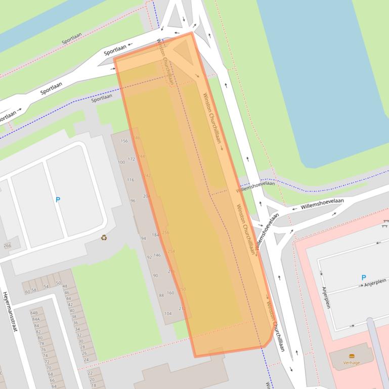 Kaart van postcodegebied 3202VL.