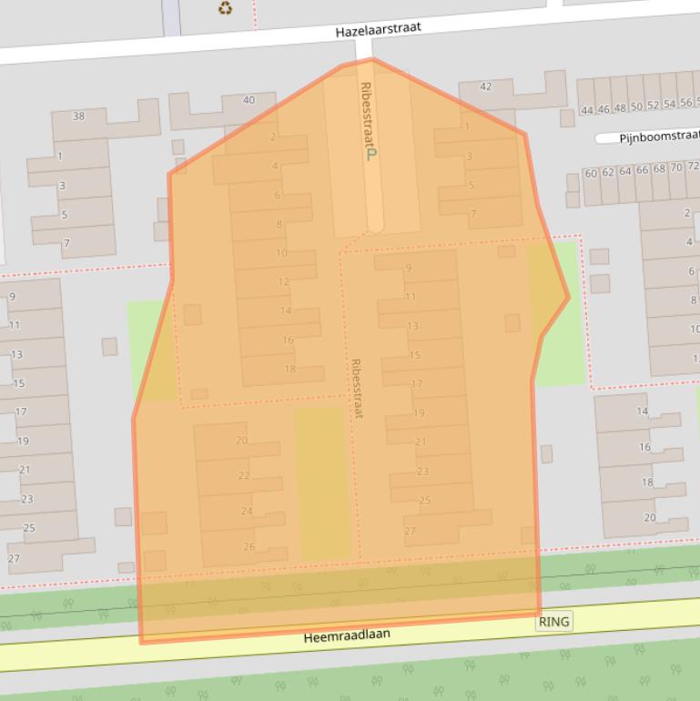 Kaart van postcodegebied 3203XN.