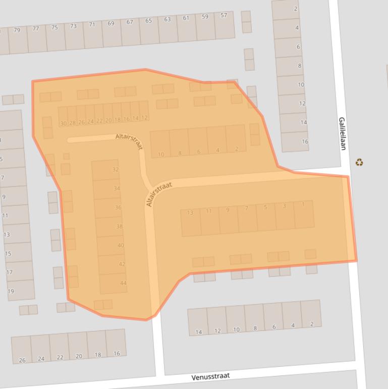 Kaart van postcodegebied 3204AE.