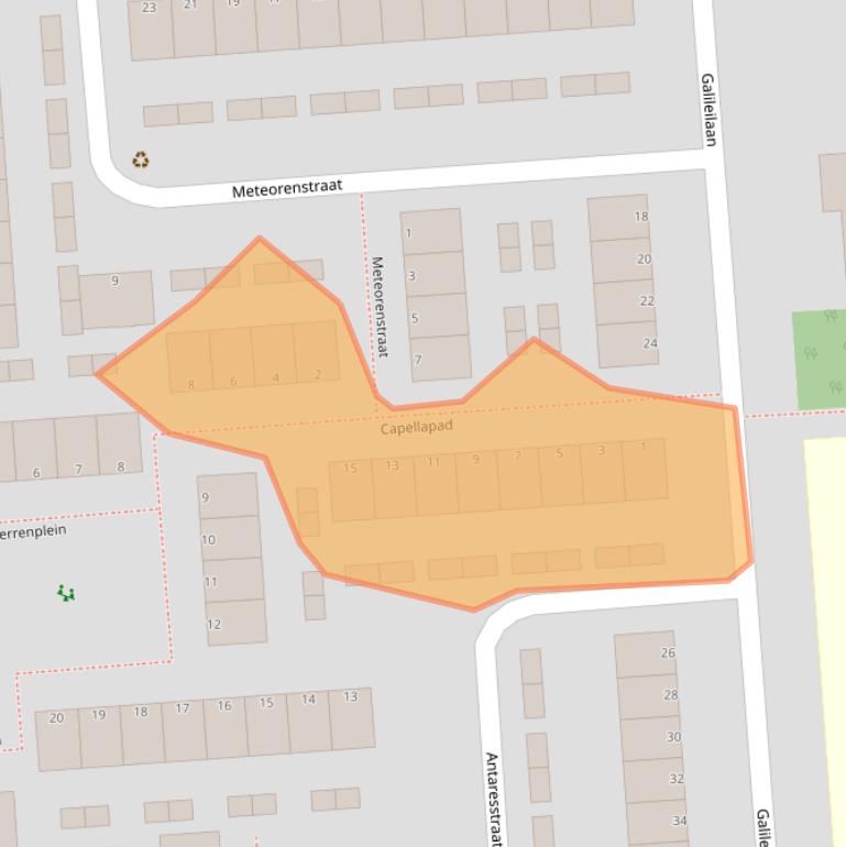 Kaart van postcodegebied 3204AH.