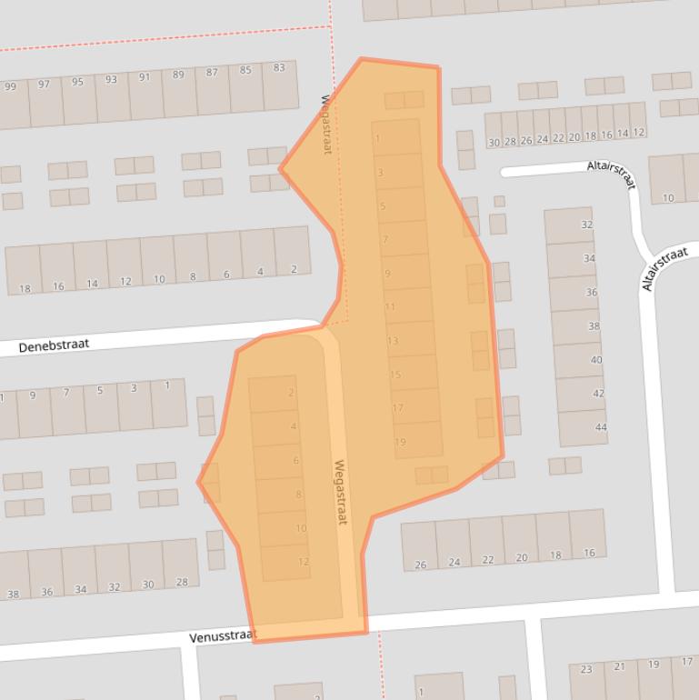 Kaart van postcodegebied 3204AX.