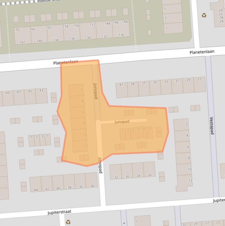 Kaart van postcodegebied 3204BD.