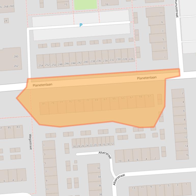 Kaart van postcodegebied 3204BP.