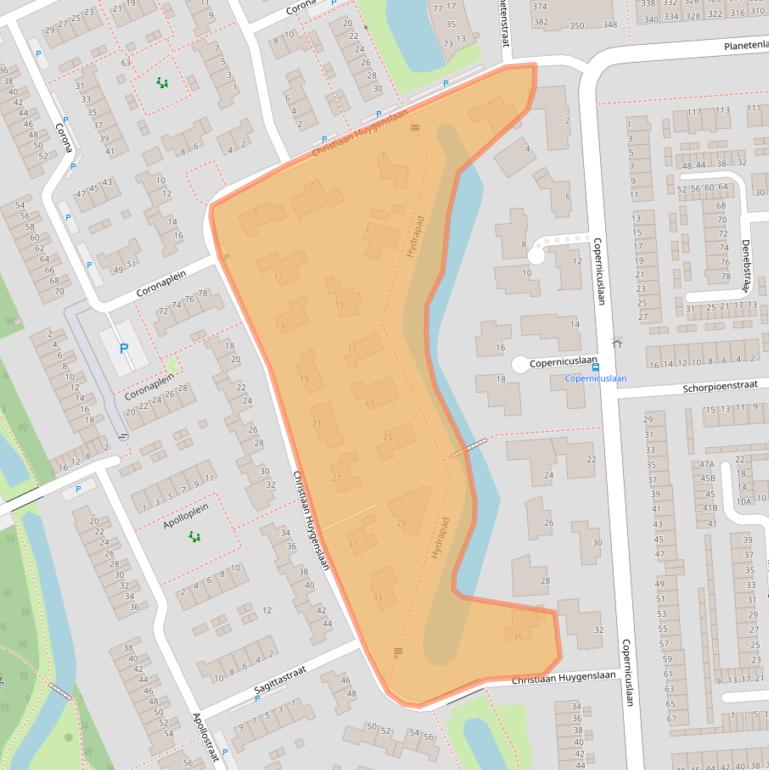 Kaart van postcodegebied 3204CE.