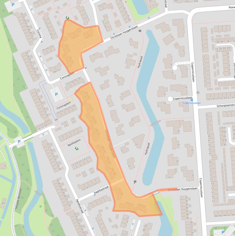 Kaart van postcodegebied 3204CG.
