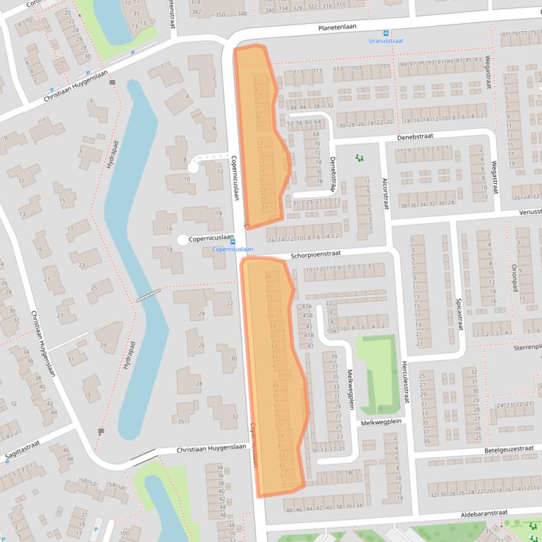 Kaart van postcodegebied 3204CH.